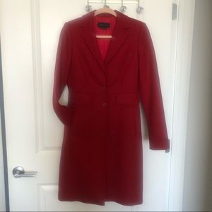 BCBG Red wool coat.